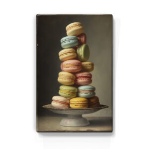 Artchoices exclusive: 007. Macarons 1 op houten paneel(tje)
