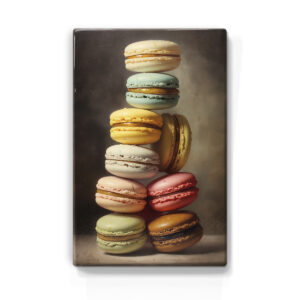 Artchoices exclusive: 009. Macarons 2 op houten paneel(tje)