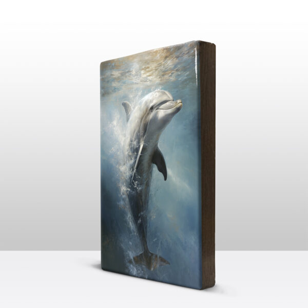 Artchoices exclusive: 011. Dolfijn op houten paneel(tje) - Afbeelding 2