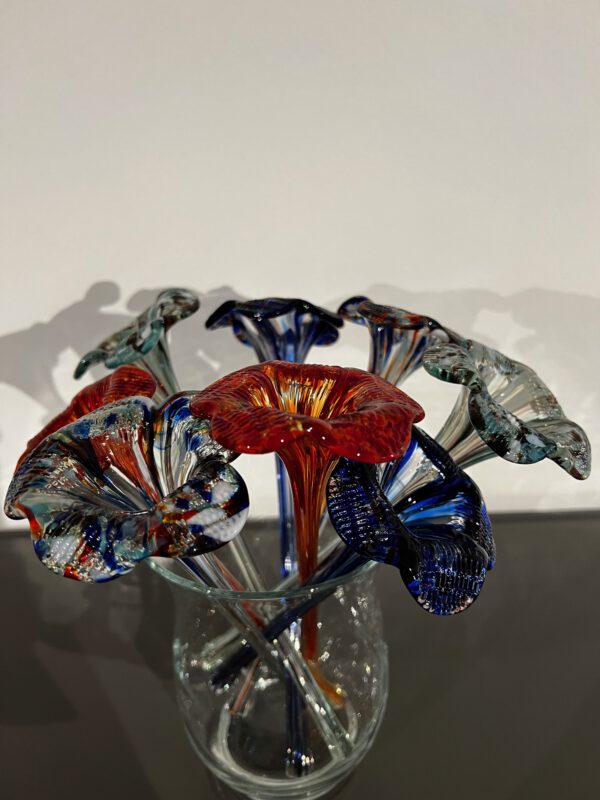 Glaskunst, multicolor bloem - Afbeelding 6