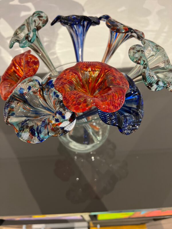 Glaskunst, Blauwe bloem - Afbeelding 7