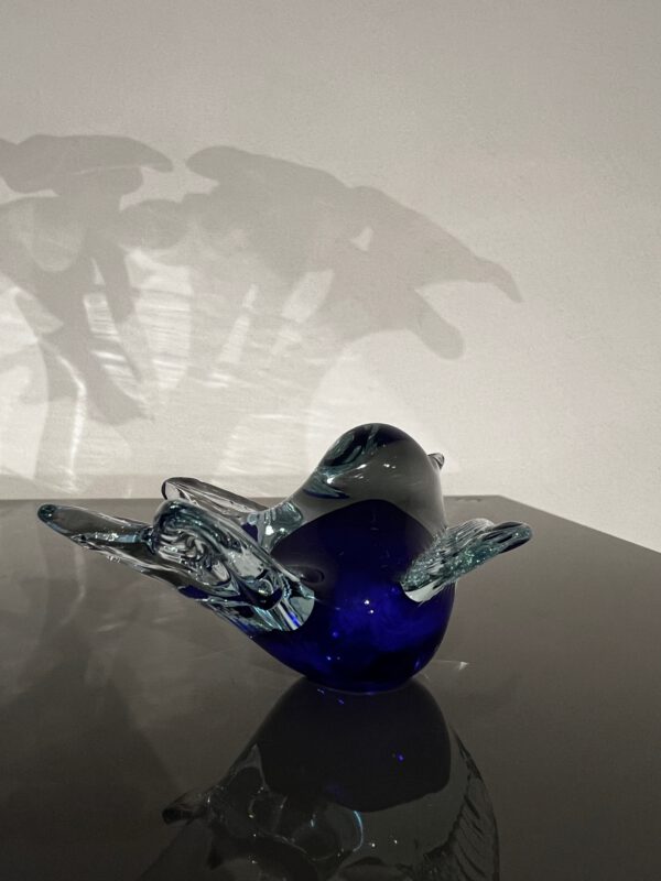 Glaskunst, blauw vogeltje - Afbeelding 3