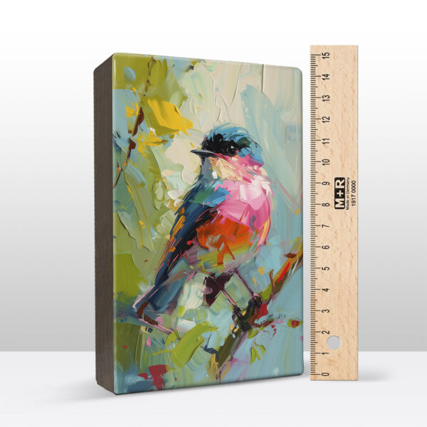 Artchoices exclusive: 051 Bird paint op houten paneel(tje) - Afbeelding 2