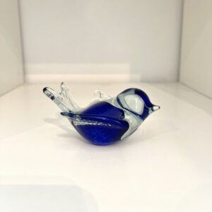 Glaskunst, blauw vogeltje