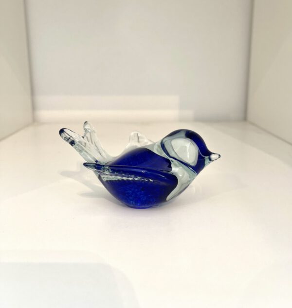 Glaskunst, blauw vogeltje