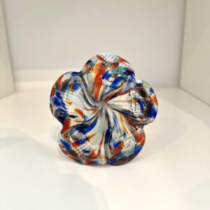 Glaskunst, multicolor bloem