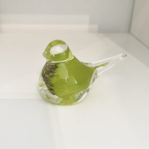 Kristal vogel groen/multicolor