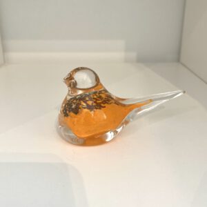 Kristal vogel oranje