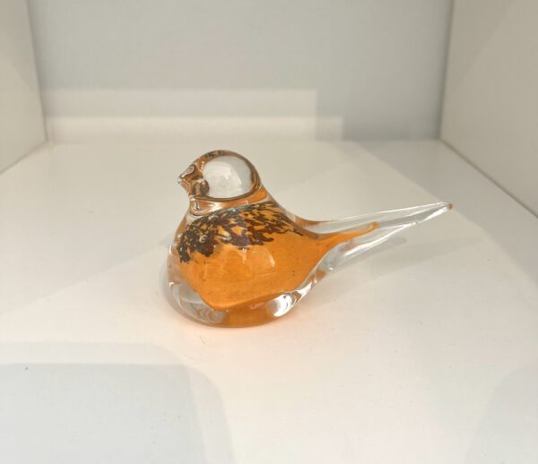 Kristal vogel oranje